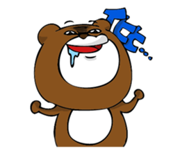 Woman and bear -Are you my friend?- sticker #1505895