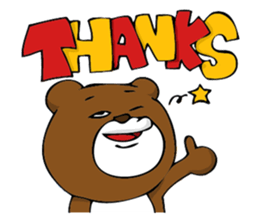 Woman and bear -Are you my friend?- sticker #1505896