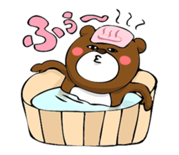 Woman and bear -Are you my friend?- sticker #1505901