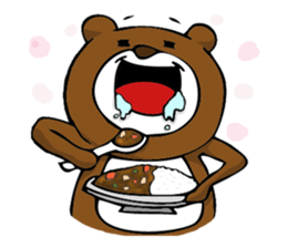 Woman and bear -Are you my friend?- sticker #1505910