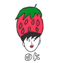 strawberry boy & his vegetables sticker #1506557