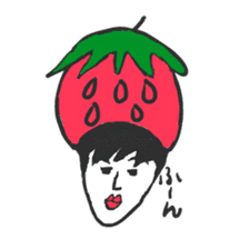 strawberry boy & his vegetables sticker #1506558