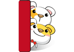 Two bears' daily life sticker #1506587