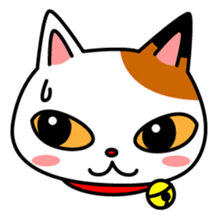 Mike of the troitoiseshell cat sticker #1507815