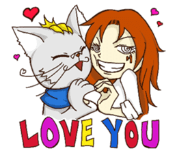 A-Boo and Miss Hardcore sticker #1508180