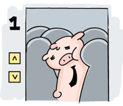 Working Pig, Mr.P! sticker #1508287