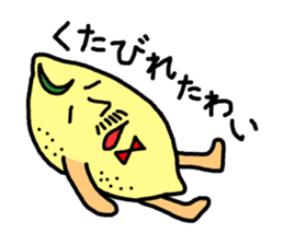 Hiroshima valve lemon sticker #1509330