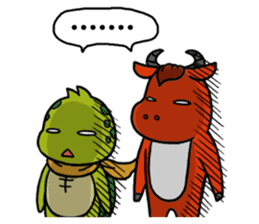 The adventures of Mao-Investor sticker #1509371