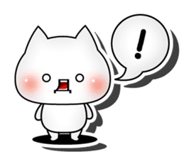 3D cat English edition sticker #1511249
