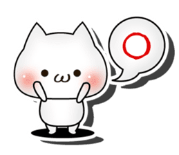 3D cat English edition sticker #1511254