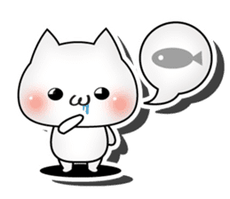 3D cat English edition sticker #1511255