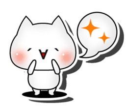 3D cat English edition sticker #1511257