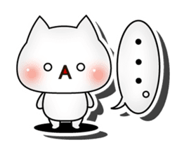 3D cat English edition sticker #1511259