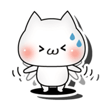 3D cat English edition sticker #1511263