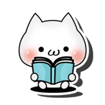 3D cat English edition sticker #1511265