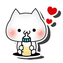 3D cat English edition sticker #1511266