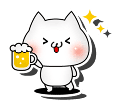 3D cat English edition sticker #1511272