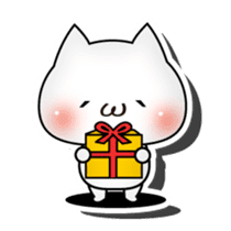 3D cat English edition sticker #1511273