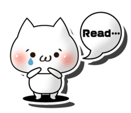 3D cat English edition sticker #1511274