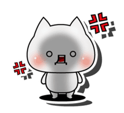 3D cat English edition sticker #1511278