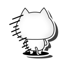 3D cat English edition sticker #1511279