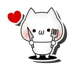 3D cat English edition sticker #1511283