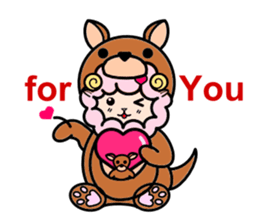 Costume Shy sheep sticker #1511293