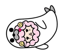Costume Shy sheep sticker #1511294