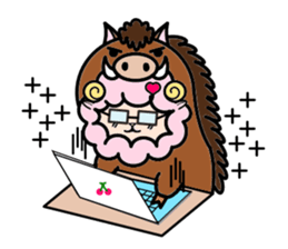 Costume Shy sheep sticker #1511296