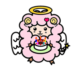 Costume Shy sheep sticker #1511301