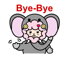 Costume Shy sheep sticker #1511305