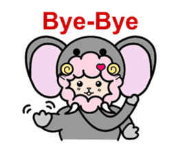 Costume Shy sheep sticker #1511305