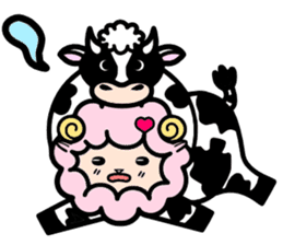 Costume Shy sheep sticker #1511313