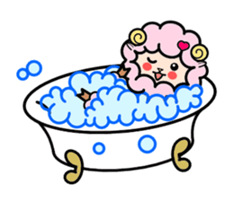 Costume Shy sheep sticker #1511318