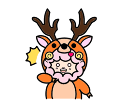 Costume Shy sheep sticker #1511323