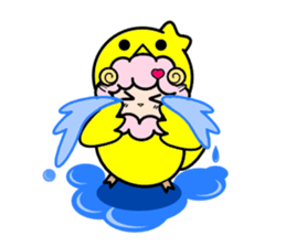 Costume Shy sheep sticker #1511326