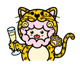 Costume Shy sheep sticker #1511327