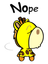 Ginger The Giraffe sticker #1511426