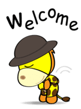 Ginger The Giraffe sticker #1511436