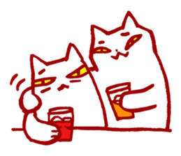 Hanko cats sticker #1512099