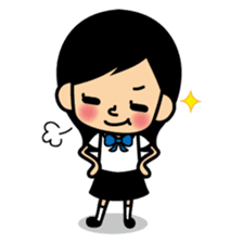 Female high school student "Satchan" sticker #1512174