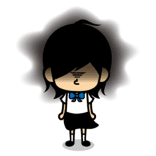 Female high school student "Satchan" sticker #1512200