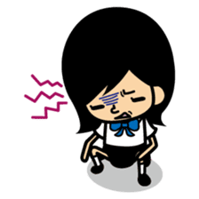 Female high school student "Satchan" sticker #1512201
