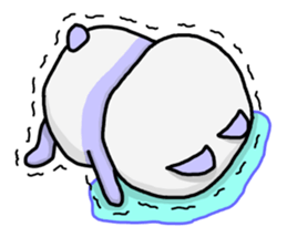 Panda loose colorful sticker #1512455