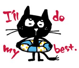 Black cat "Matton" Part2 English ver. sticker #1512608