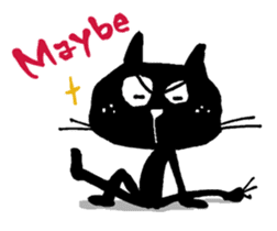 Black cat "Matton" Part2 English ver. sticker #1512612