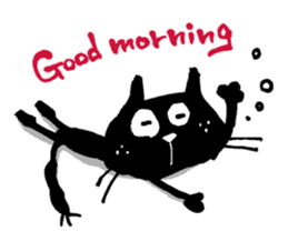 Black cat "Matton" Part2 English ver. sticker #1512618