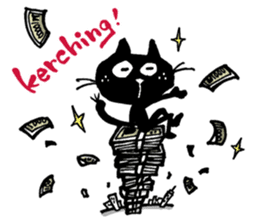 Black cat "Matton" Part2 English ver. sticker #1512626