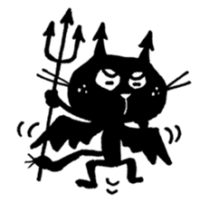 Black cat "Matton" Part2 English ver. sticker #1512630