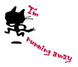 Black cat "Matton" Part2 English ver. sticker #1512636